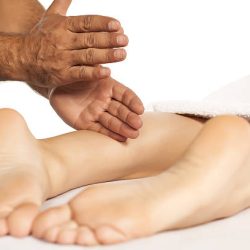 leg massage, tapping techniques